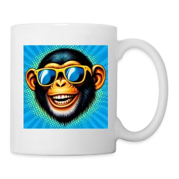 Chimpanzee Monkey - Mug - white - Right