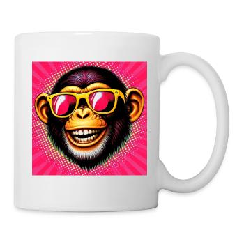 Chimpanzee Monkey - Mug - white - Right