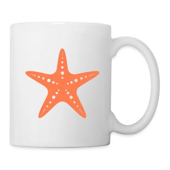 Seestern - Tasse - Weiß - Rechts