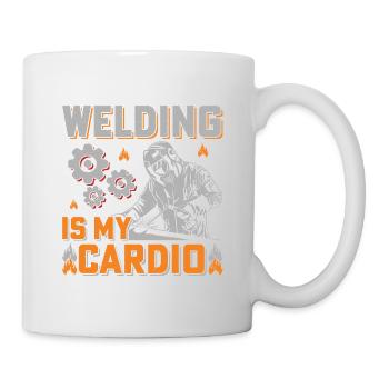 Welding Is My Cardio Fitness Sports Welder - Mug - white - Right