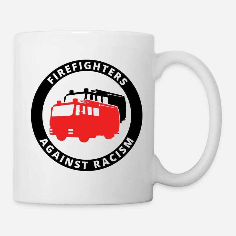 Firefighters Against Racism Symbol - Mug - white