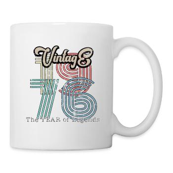 Millésime 1976 - Mug blanc - blanc - Droite