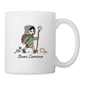 Pèlerin sur le chemin de Compostelle - Mug blanc - blanc - Droite