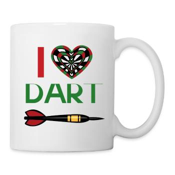 J’adore Dard Heart - Mug blanc - blanc - Droite