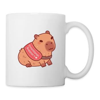 Cute Capybara Here For Emotional Support - Mug - white - Right