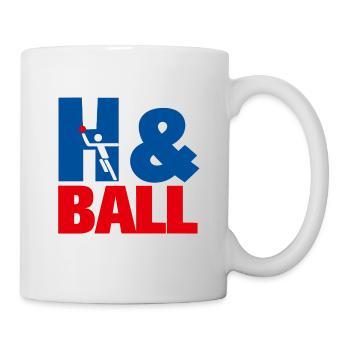 Graphismes sportifs de handball H&Ball - Mug blanc - blanc - Droite