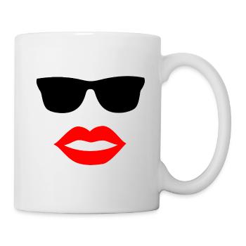 Lunettes de soleil - Mug blanc - blanc - Droite