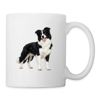 Black and White Border Collie - Mug - white - Right