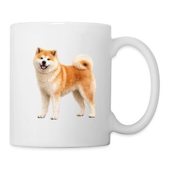 Akita-Inu-Erz - Tasse - Weiß - Rechts