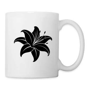 Tigerlilie - Tasse - Weiß - Rechts