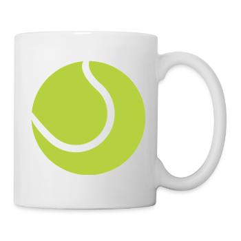 Tennisball - Tasse - Weiß - Rechts
