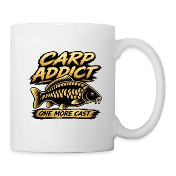 Carp Addict One More Cast Fishing Design - Mug - white - Right