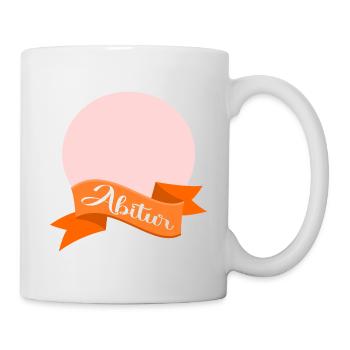 Abitur Schleife - Tasse - Weiß - Rechts