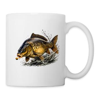Mirror Carp Boilie Strike Fishing Design - Mug - white - Right