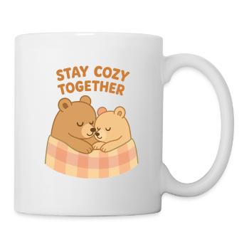Süße Bären: Stay Cozy Together – Kuschelzeit - Tasse - Weiß - Rechts