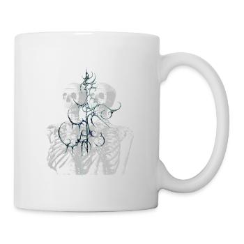 Glitch Skeleton Melt Dark Aesthetic Design - Mug - white - Right