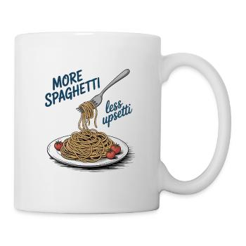 Glück ist hausgemacht – und kommt als Pasta - Tasse - Weiß - Rechts