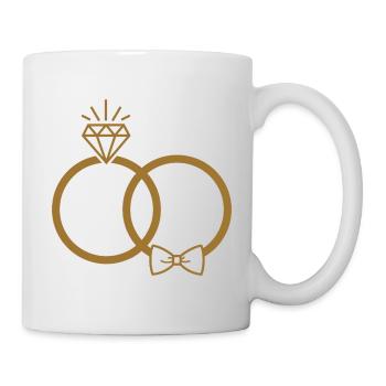 Eheringe - Tasse - Weiß - Rechts