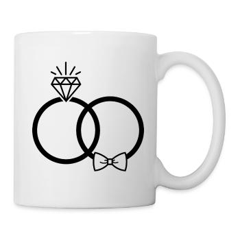 Eheringe - Tasse - Weiß - Rechts