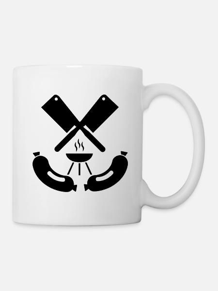 Grillen - Tasse - Weiß