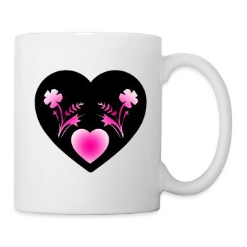 Fleur - Mug blanc - blanc - Droite