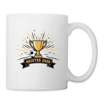 Meister 2026 Pokalglanz - Tasse - Weiß - Rechts