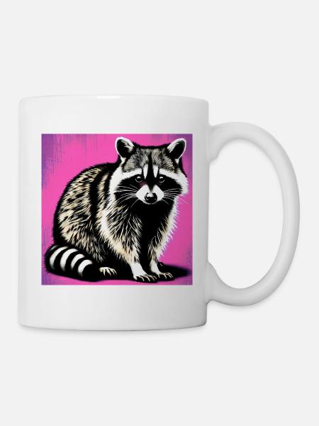 Raccoon - Mug - white