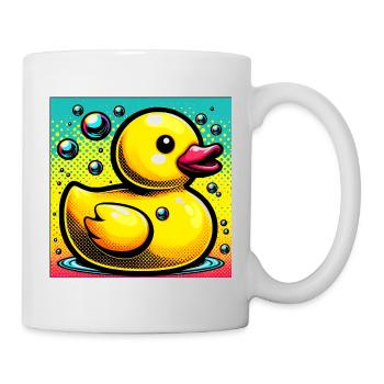 Ente Ente Ente Ente Ente - Tasse - Weiß - Rechts