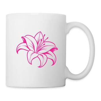Lily flower - Mug - white - Right