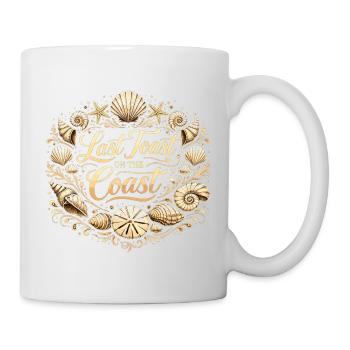Last Toast on the Coast – Filigreer Bachelor Party Sea - Mug - white - Right