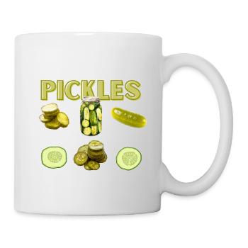 Amateur de cornichons concombre drôle - Mug blanc - blanc - Droite