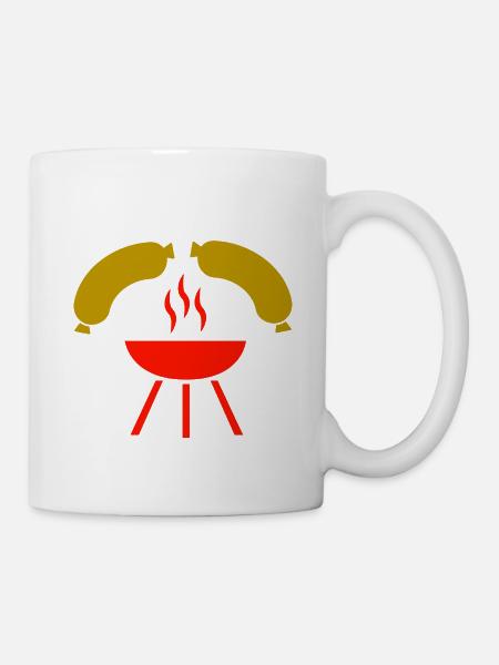 Grillen - Tasse - Weiß