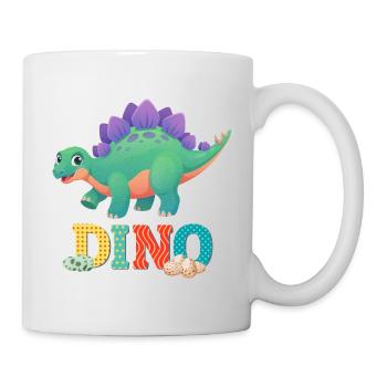 dino - Mug blanc - blanc - Droite