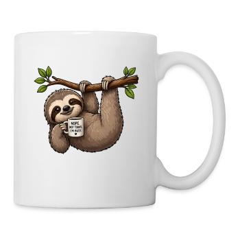 Pause café du paresseux paresseux - Mug blanc - blanc - Droite