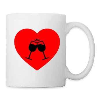 Wein - Tasse - Weiß - Rechts