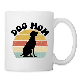Dog Mom Retro - Mug - white - Right
