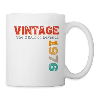 Vintage 1976 - Tasse - Weiß - Rechts