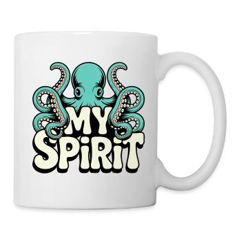 My Spirit Oktopus Design - Tasse - Weiß - Rechts