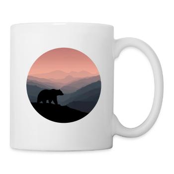 ours brun sauvage - Mug blanc - blanc - Droite