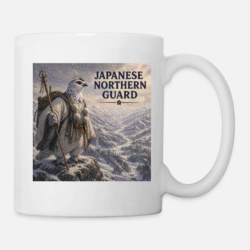 Japanischer Raicho-Bergmönchsvogel - Tasse - Weiß