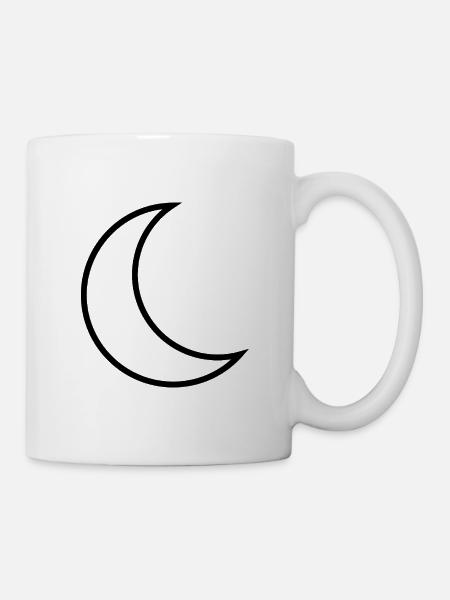 Half Moon - Tasse - Weiß