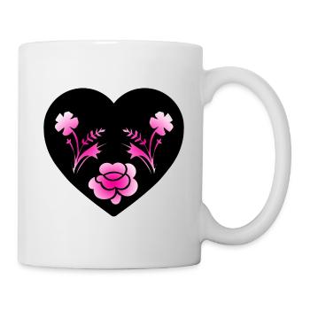 Fleur - Mug blanc - blanc - Droite
