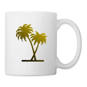 Palmen - Tasse - Weiß - Rechts