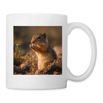 Tamia à la lumière de l’automne - Mug blanc - blanc - Droite