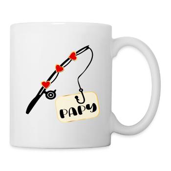 France Grandpa Fisherman Grandpa - Mug - white - Right
