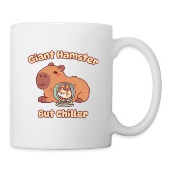Cute Capybara Giant Hamster But Chiller - Mug - white - Right