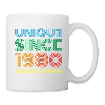 Millésime 1980 - Mug blanc - blanc - Droite