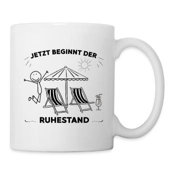 Eine Legende geht in den wohlverdienten Ruhestand - Tasse - Weiß - Rechts