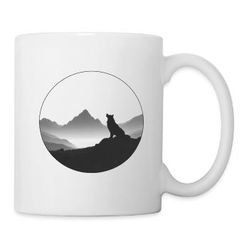 loup - Mug blanc - blanc - Droite