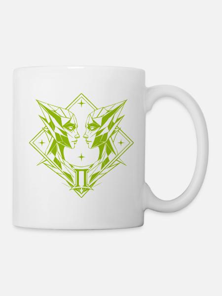 Zwillinge – Dualität & Balance - Tasse - Weiß